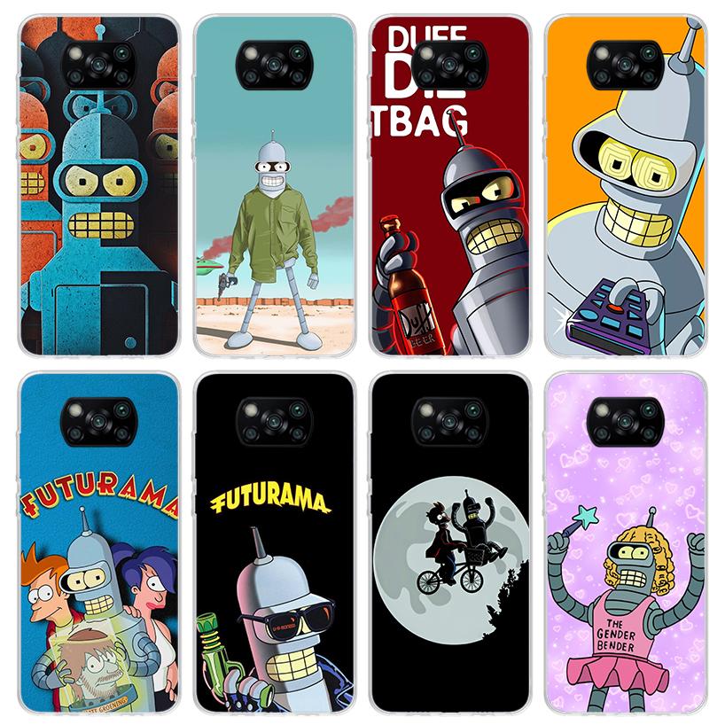 Cartoon F-Futuramas Phone Case For Xiaomi Poco X7 X6 X5 Pro F7 Ultra Redmi 15C 15 13 13C 12 12C 10 10A 10C 9 9A 9C 9T Shell Poco