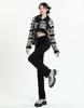 Elastic High-Waisted Black Straight-Leg Jeans for Women - Slimming Spring/Summer 2024 Collection