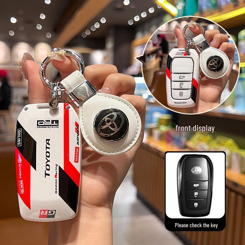 Pokrowiec na kluczyk Toyota Camry, Corolla, Levin, Avalon, Highlander, RAV4, CHR z metalową klamrą