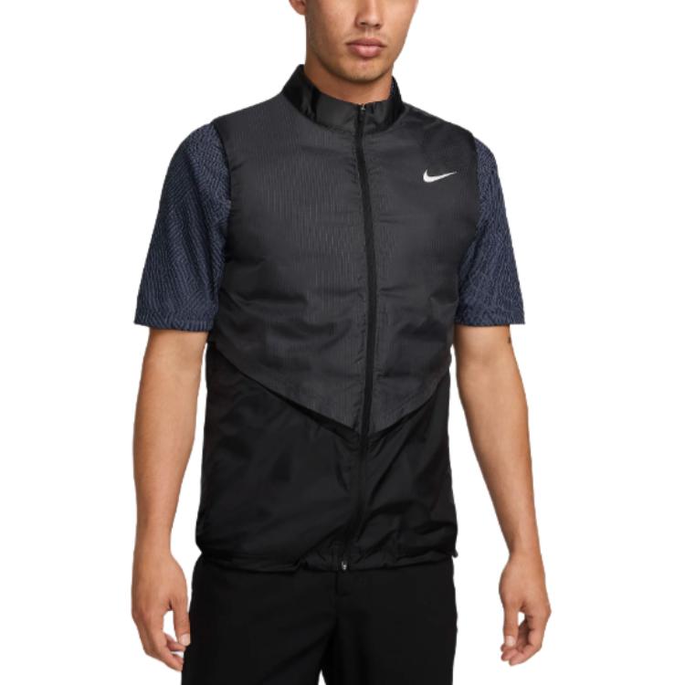 

Nike Color Block Stand Collar Sleeveless Zip Vest Men Vests Multicolor FQ0448-010 S