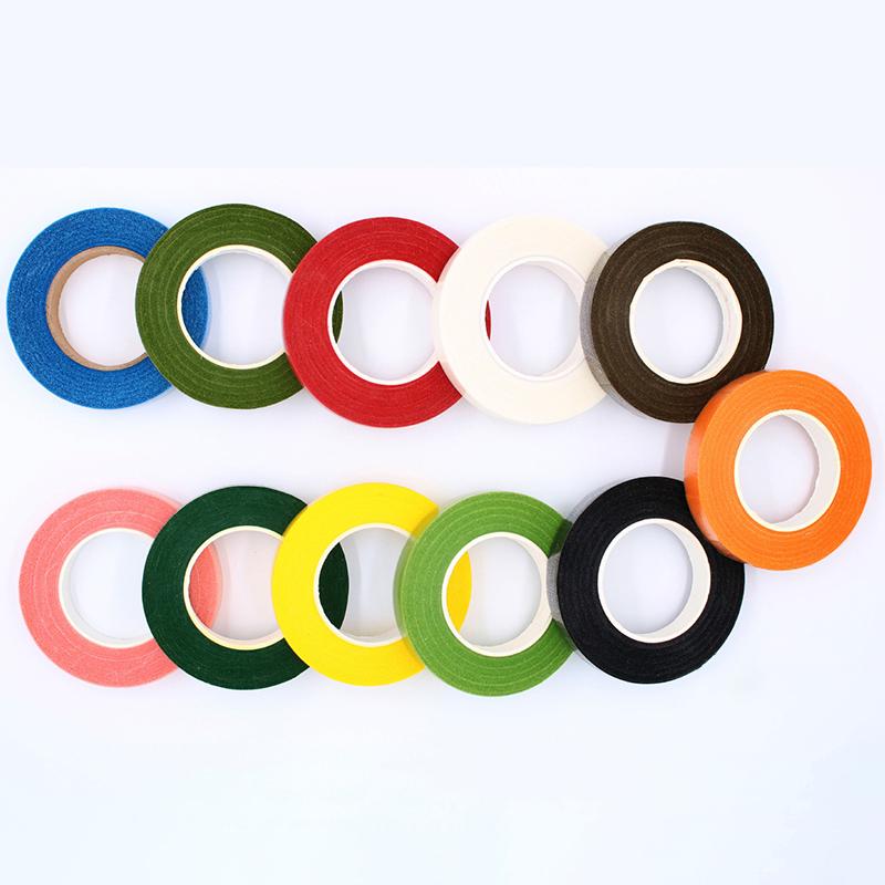 2pcs Floral Stem Tape Corsages Buttonhole Artificial Flower Stamen Wrap Florist Green Tapes Nylon Flower Supplies