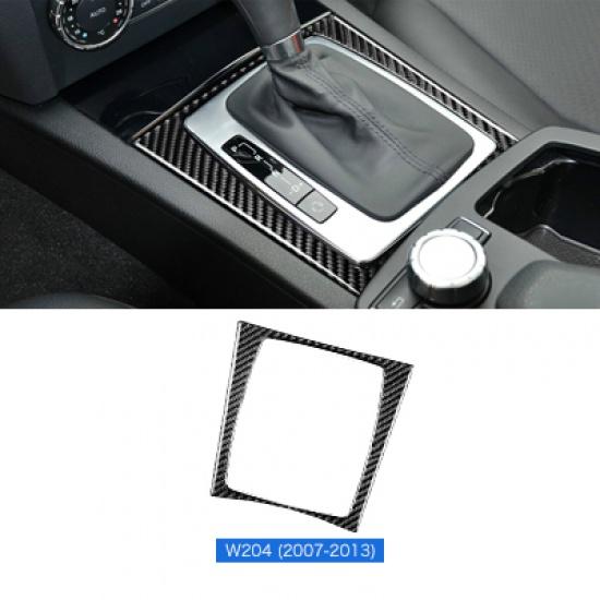 Airspeed for Mercedes Benz W204 Accessories for W204 Mercedes Benz Sticker Carbon Fiber Interior Trim Car Gear Shift Panel