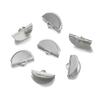 30Pcs/Lot 13/15/20mm Metal Crimps End Caps for Tassel Leather Cord End Fastener Connectors Clasps Jewelry Making Accessories