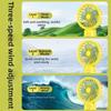 New USB Rechargeable Mini Handheld Fan Strong Wind Low Noise Macarons Fan 3 Speed Adjustable Small Electric Fan Summer Season