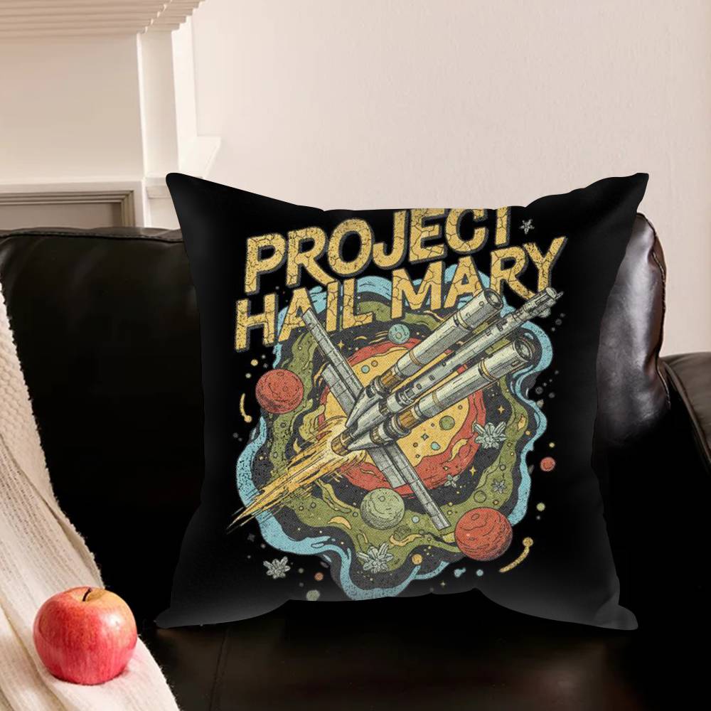 Film Project Hail M-Mary Pillowcase Living Room Sofa Cushion Cover Bedroom Room Bed Pillow Cover Home Decoration