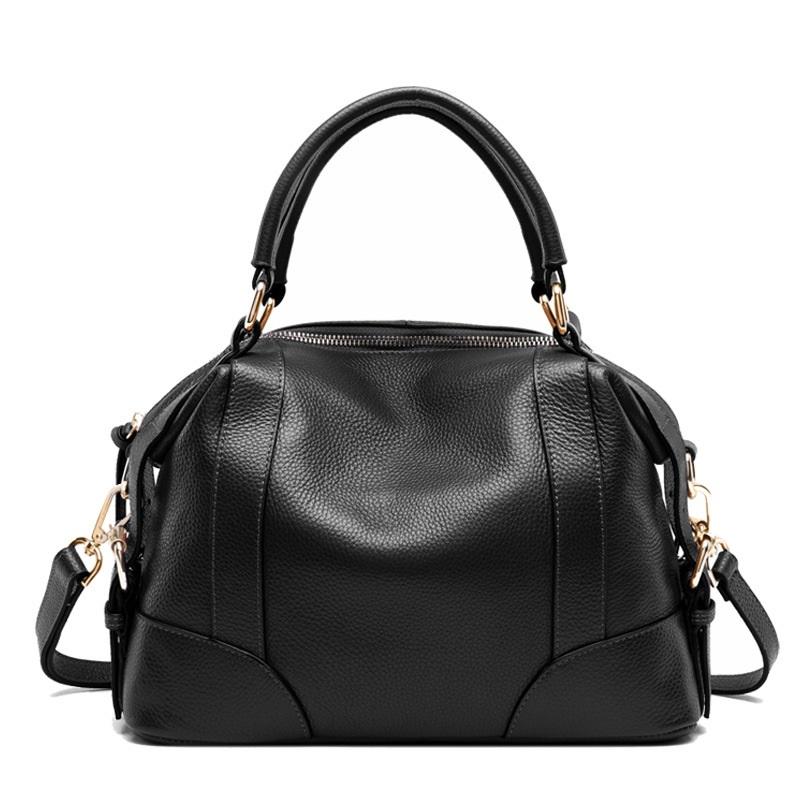 

First Layer Of Cowhide Women Handbag 2026 New Luxury Design Shoulder Ladies Genuine Leather Bag Female Crossbody Bag Shopping чорний