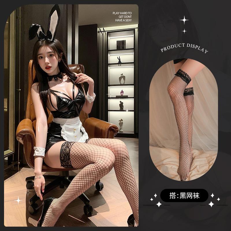 Sex Underwear Sexy Pure Desire Seduction Scarf Suspender Low Chest Halter Pussy Bunny Leather Uniform