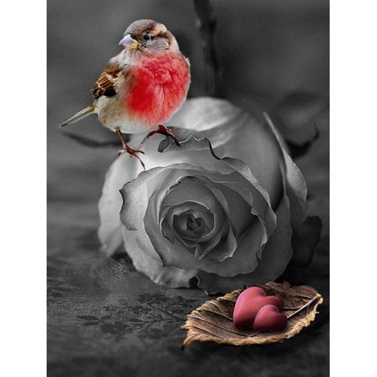 huacan 5D DIY Diamond Painting Rose Diamond Mosaic Embroidery Needlework Cross Stitch