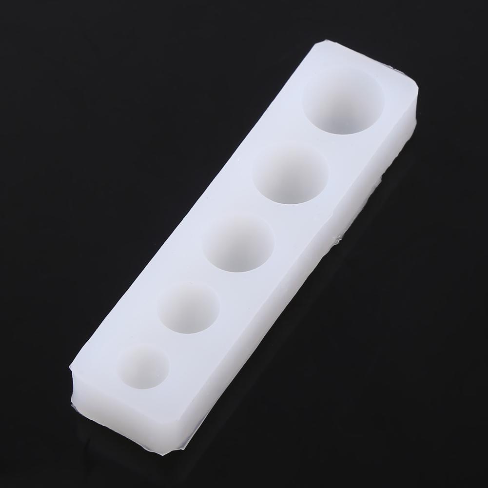 5PcsSet Creative DIY Half Round Cabochon Silicone Mold Mould For Epoxy Resin Jewelry Making