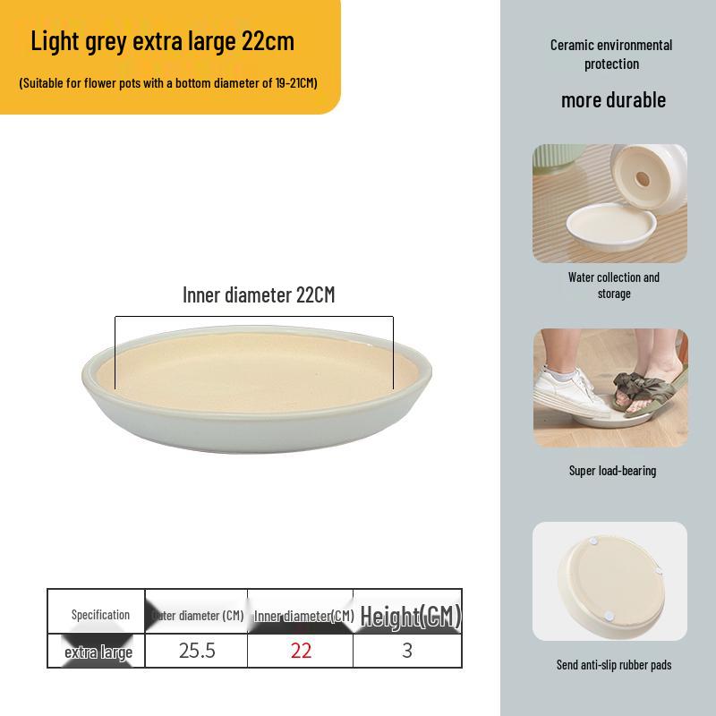 Große Keramik-Auffangschale für Sukkulenten und Bonsai