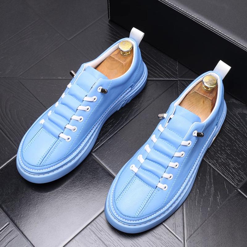 Men Leather Casual Shoes Spring Autumn New Designer Crocodile Print Lace-Up Flat Leisure Shoes Zapatos Hombreb6