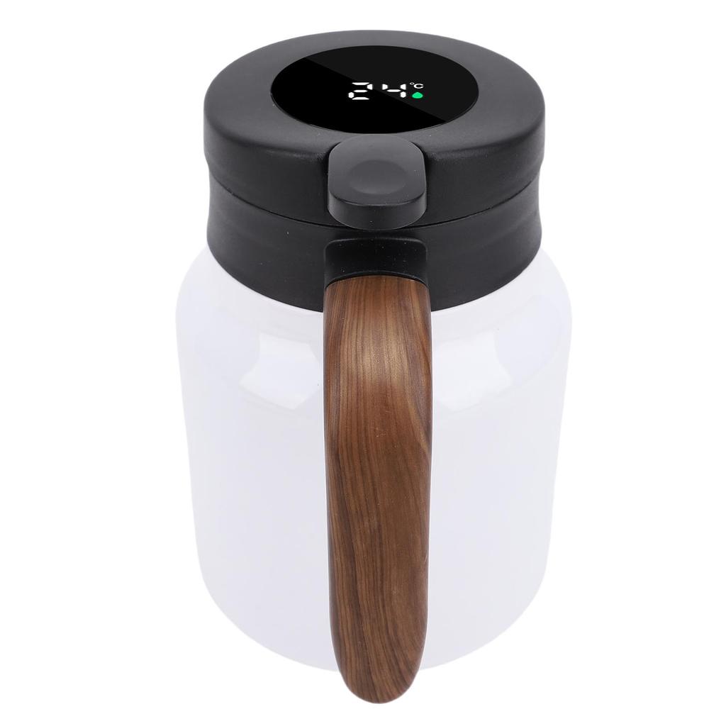 Thermische Kaffeekaraffe 1000ml 316 Edelstahl Isolierter Vakuum-Kaffeekessel mit Tee-Ei