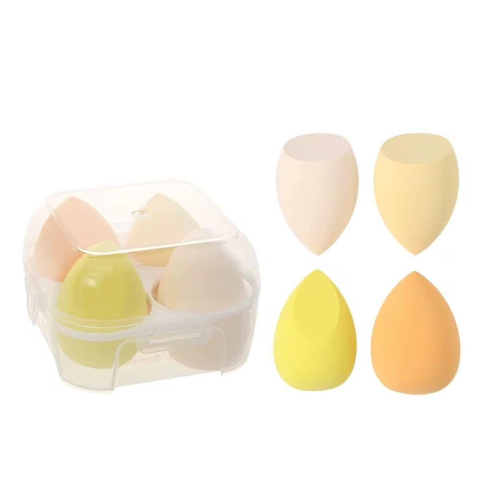 Latex-Free Foam Beauty Sponges with Egg Case Face Makeup Tools  for Foundation Application