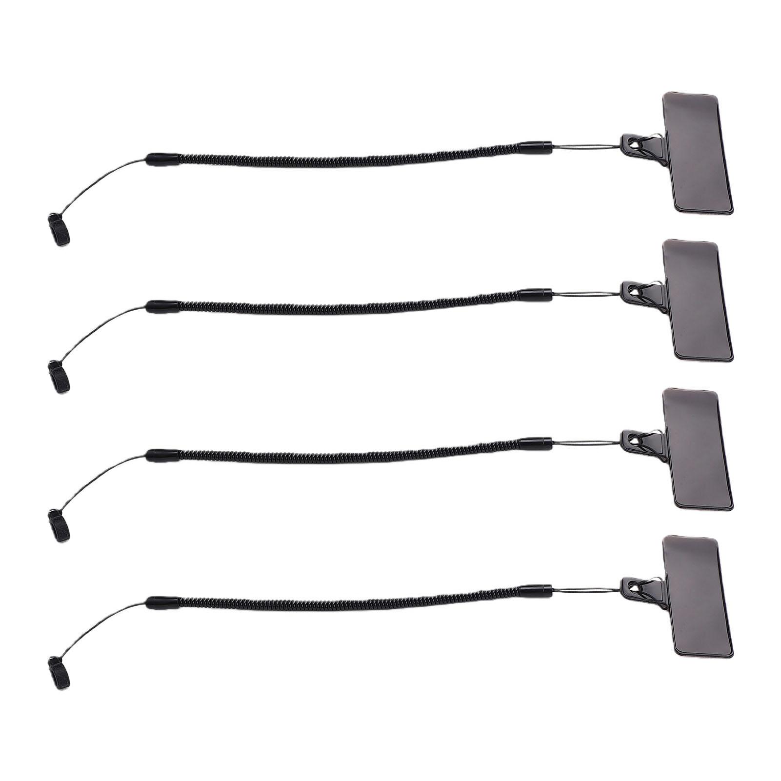 4 pièces Lanière de stylo rétractable avec Lanière de stylo élastique anti-perte pour tableaux d'écriture, Porte-stylos pour presse-papiers