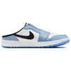 Air Jordan 1 Mule Golf University mėlyni unisex sportbačiai balti juodi FJ1214-400