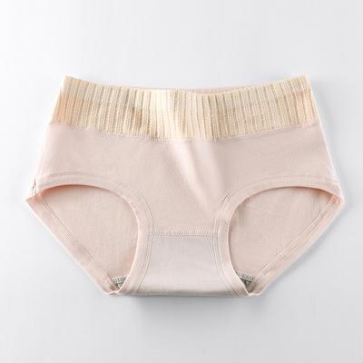 Mid Waist Cotton Women's Underwear Antibacterial Crotch Women's Triangle Underwear Breathable Elastic Seamless Underwear