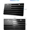 American Flag Front Bumper License Plate - Black Plastic Plates With 3D Embossed Patriotic Decor For Cars With Screws