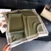 Fashion Polka Dot Printed Silk Like Square Scarf For Women