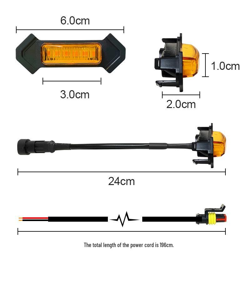 Takuma Mřížkové světlo: Vysoce svítivé žluté LED denní světlo pro Tank 300 16~19