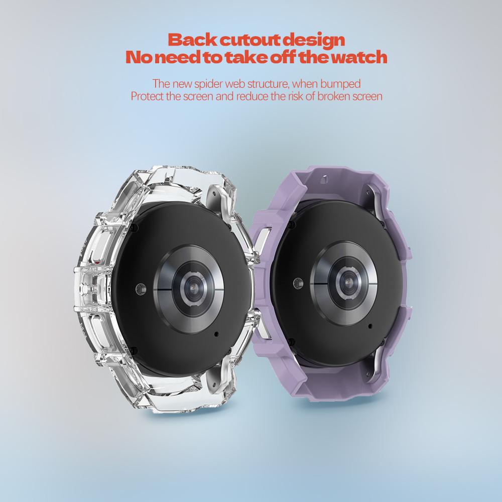 Armor Cover for Samsung Galaxy Watch Case 4 5 40mm 44mm PC Protective Fashion Accessories Hollow Frame WatchCase Bumper