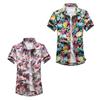 Stylish Summer Casual Floral Short Sleeve Shirt For Men In Plus Sizes With Comfortable Fit