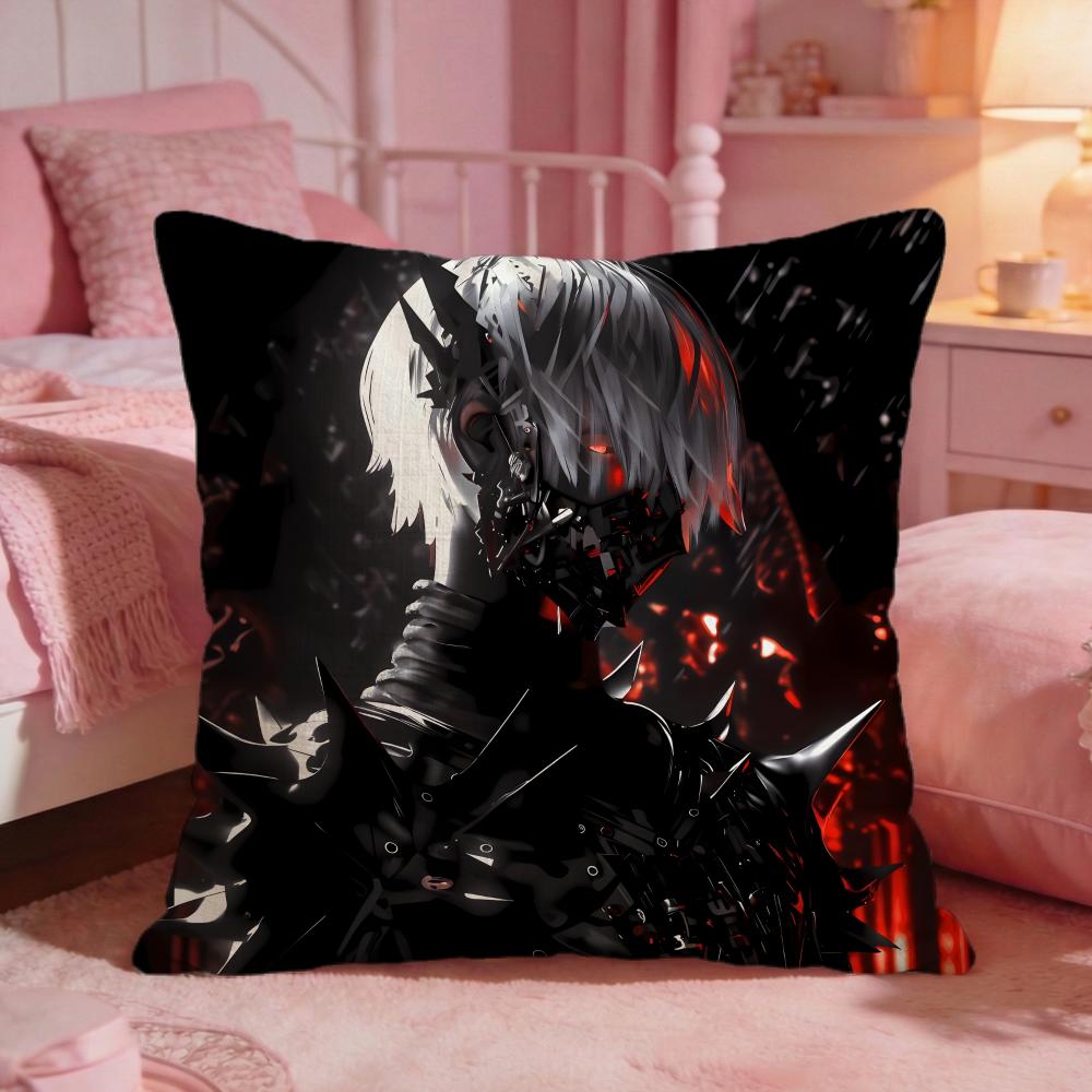 Ttokyo GhoulS Anime Hot Cushion Cover Premium Comfort Reversible Pillow Cove Two In One Design For Any Room  Car Interior