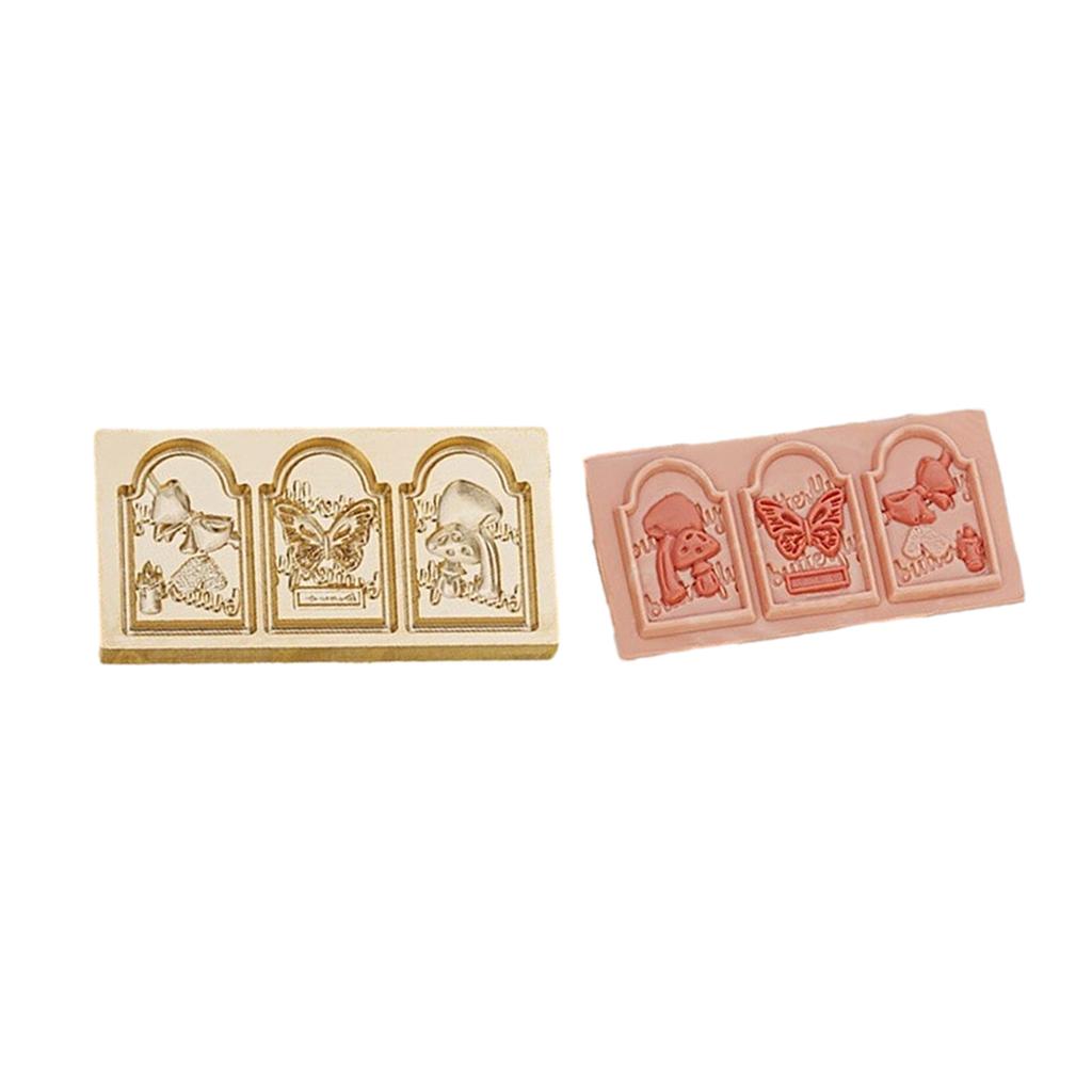 Wax Seal Stamp Brass Head Butterfly Flower Sealing Wax Stamp for Envelope Wedding Birthday Invitations Card Scrapbooking
