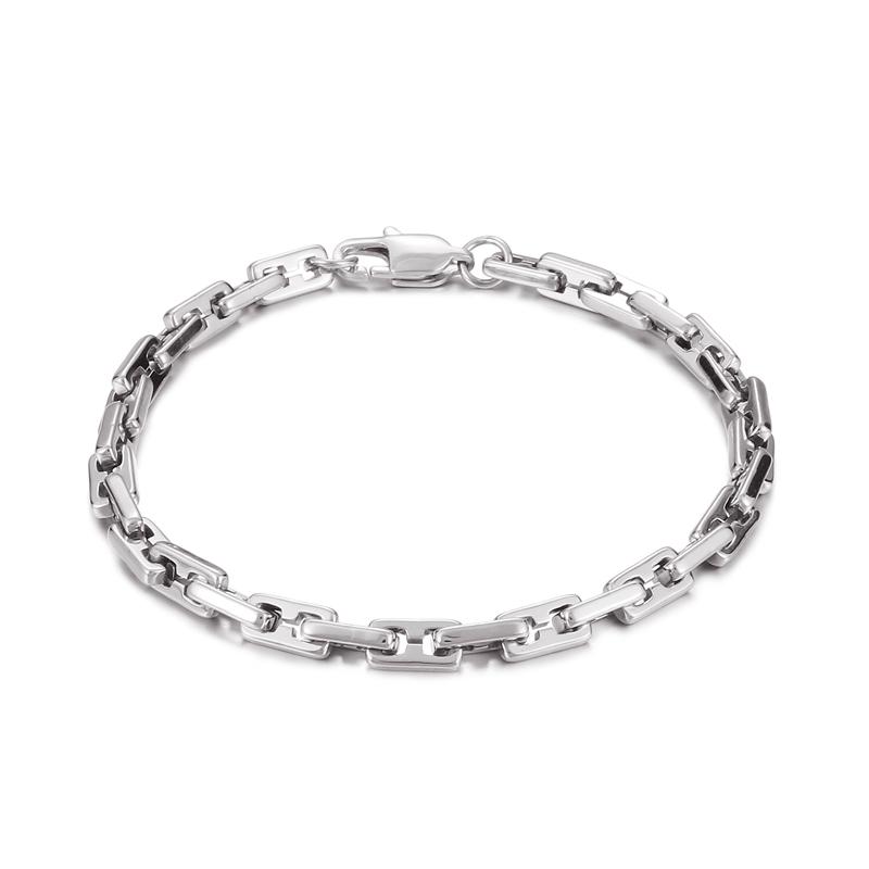 

KALEN 5mm 4 Color Geometry Link Chain Bracelet & Necklace Jewelry Set Men Women Stainless Steel 304 Fashion New In Accessories 17cm