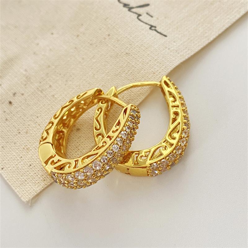 Boho High-end Zircon Decorative Earrings Suitable For Women To Wear Fashionable Zircon For Summer Travel