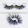 25mm Mink Eyelashes Newest Colored Lashes Dramatic Party Long Volume 3d Eyelashes Supplies Makeup False Eyelashes