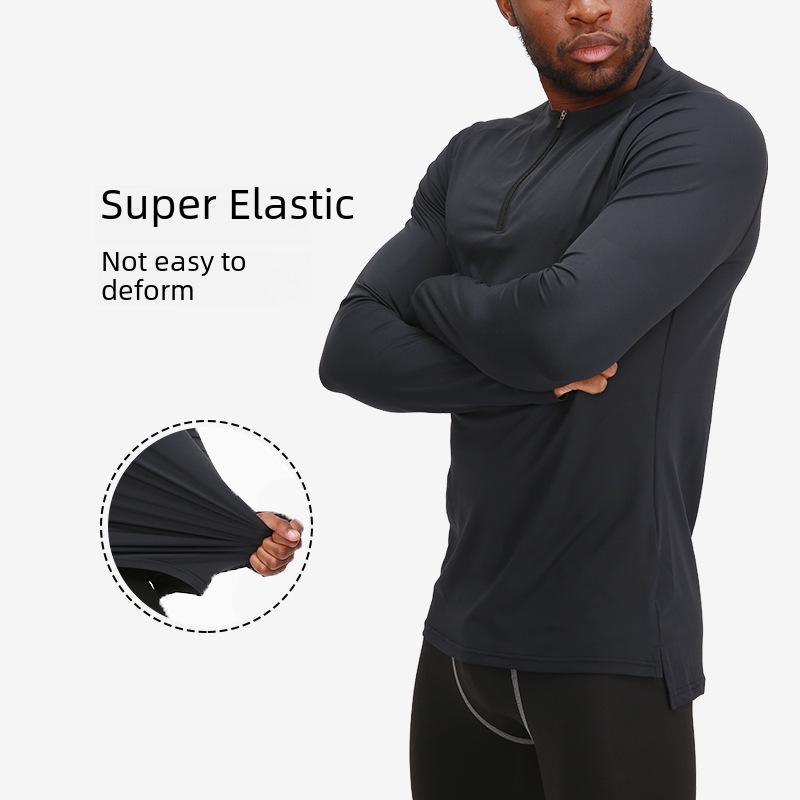 Herren Schnelltrocknende Langarm-Fitness-Tops für Basketball, Laufen und Outdoor-Sportarten