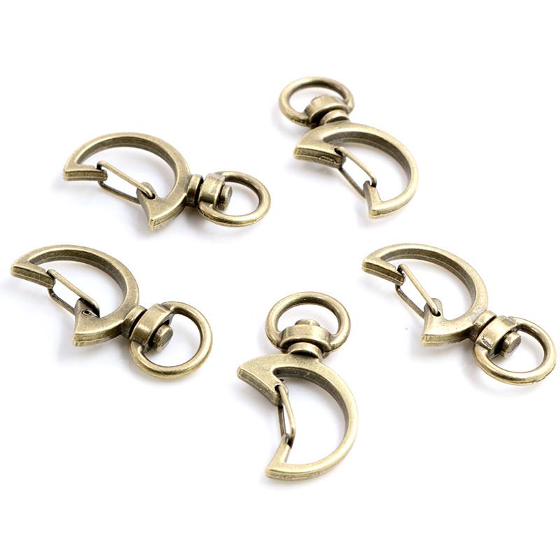 10pcs Cat Heart Snap Hook Trigger Clips Buckles For Keychain Lobster Lobster Clasp Hooks for Key Ring Clasp Jewelry Supplies