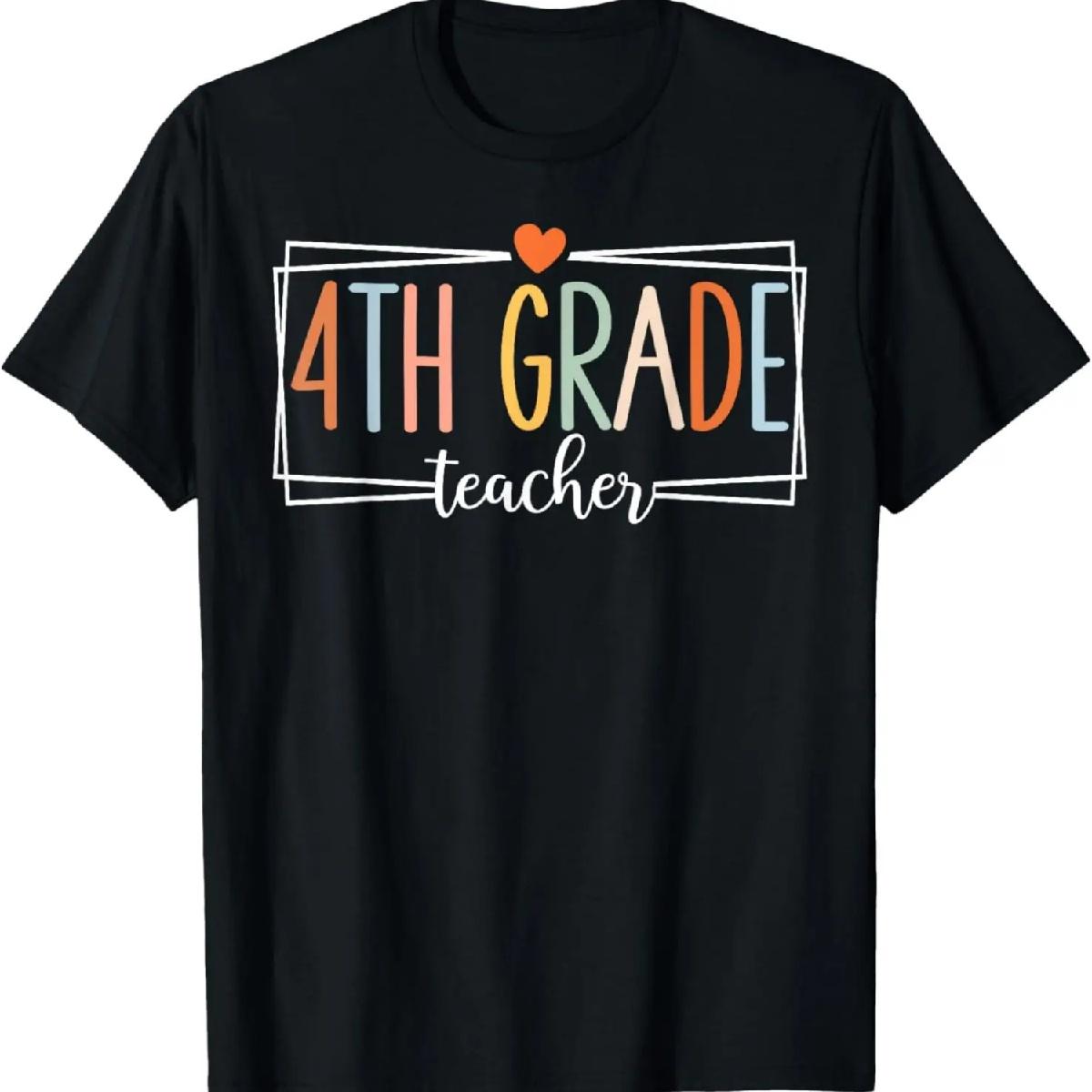 

Fourth Grade Teacher 4th Grade Teachers Back to School T-Shirt XXXXXL чёрный