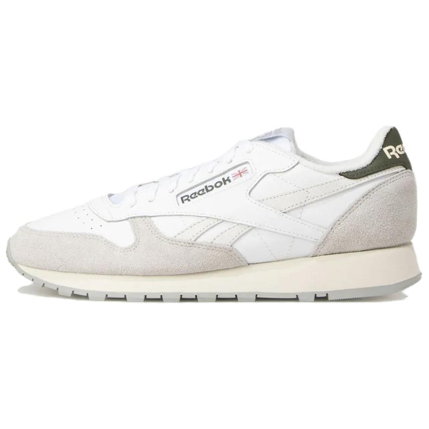 

Reebok Classic Leather White Steely Fog Unisex Sneakers Pure-Grey 100033433 40.5