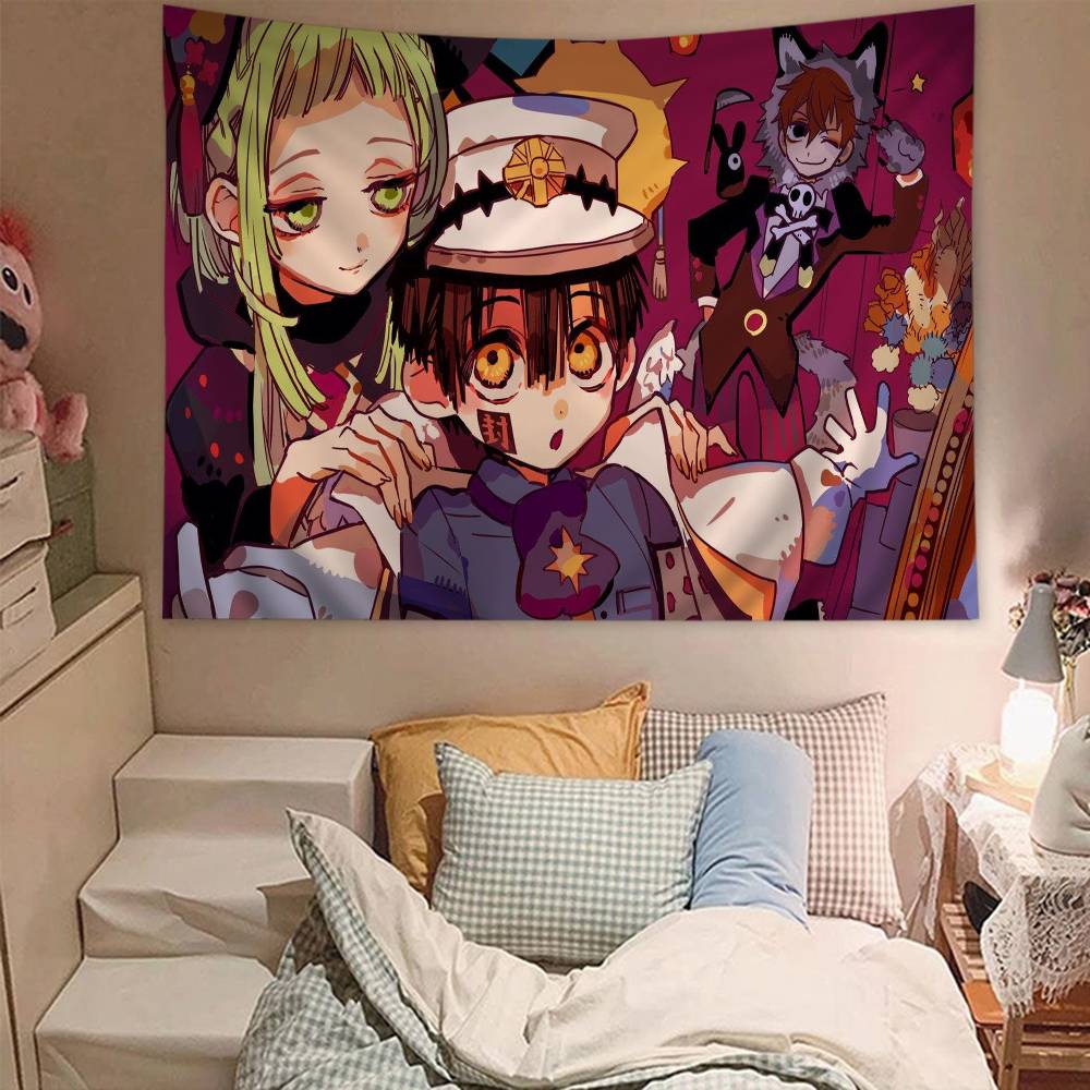 Anime Toilet Bound Hanako Kun Printed Large Wall Tapestry Cheap Hippie Wall Hanging Bohemian Wall Tapestries Mandala Home Decor