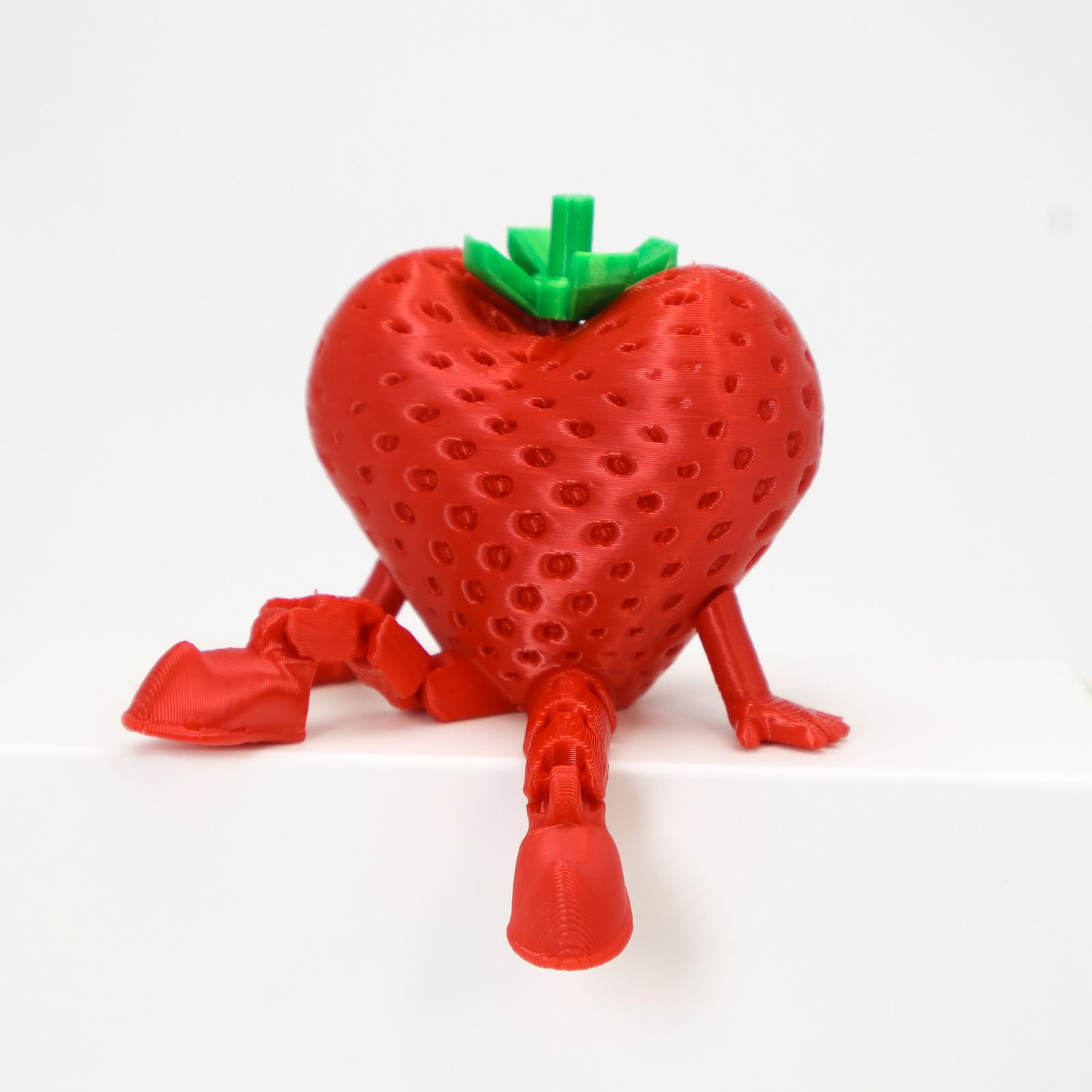 New Strawberry Crab Foot Movable Joints, Strawberry Lemon One-Eyed Monster Toy Ornament