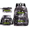Deformed Zoo Surrounding Primary School Students Schoolbag Trend Starry Sky Backpack Leisure Three-piece Set
