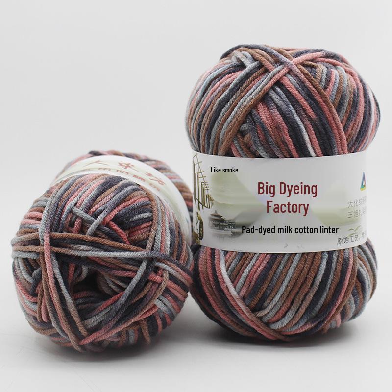 5-Ply Medium-Thick Milk Cotton Yarn for Scarves, Blankets & Knitting