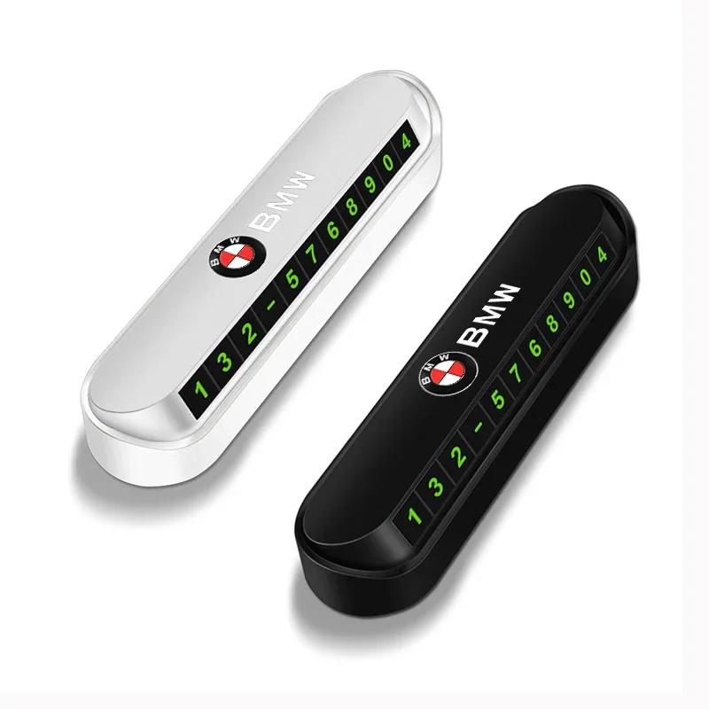 Temporary Car Parking Phone Number Card Night Glowing Sign To Stop Car Car Accessorys For BMW E46 E39 E90 E60 E36 F30 F10 E34 X1