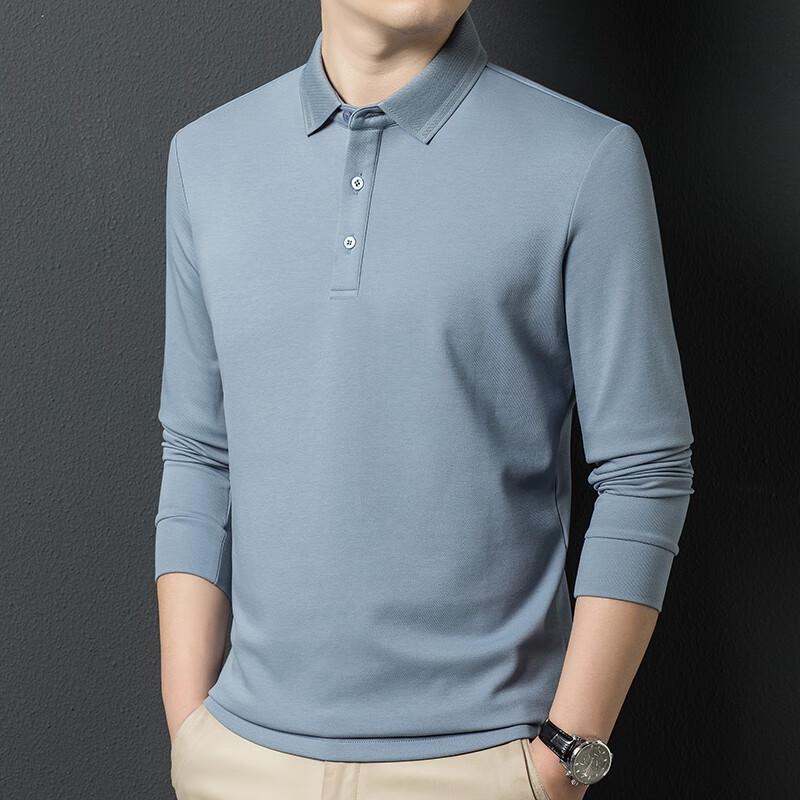 Yiliteng Men's Long Sleeve Polo T-Shirt