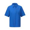 Bleu Series Woven Polo Shirt Women Shirts D6232BWS60