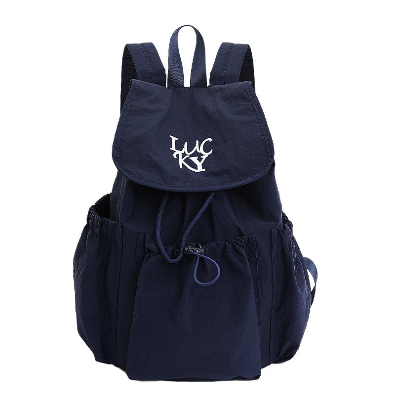 Schoolbag Korean Schoolbag Backpack 1011 Summer New Fashion Street Fashion Casual Backpack Large Capacity Mountaineering Bag Women
