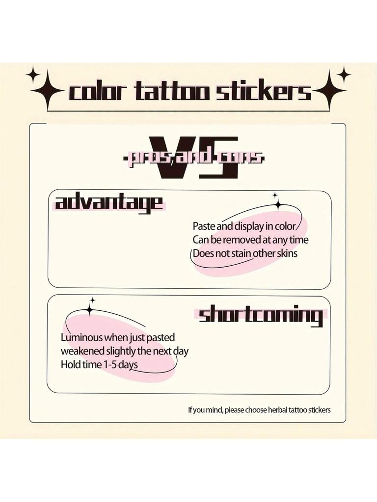 Halloween Tattoo INKARTLINK Wassertransfer-Aufkleber für die Haut und bleibt schön für Wasser 64 Set mit 32 Aufklebern Zubehör, 3-5 Tage, Beständig,