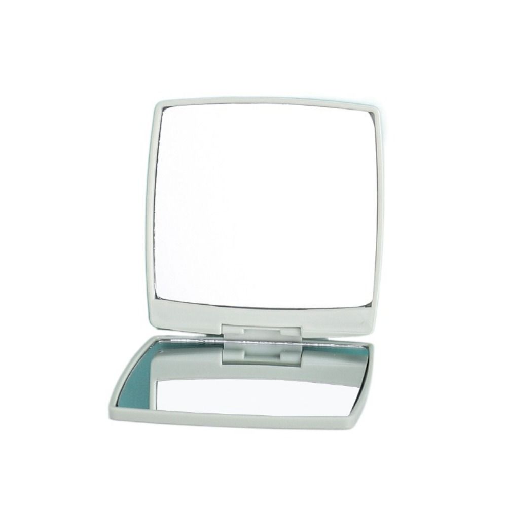 

Двустороннее квадратное ручное зеркало, складное увеличительное зеркало высокой четкости для женщин светло-зеленый