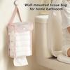 1pc Waterproof And Breathable Tissue Box, Wall-mounted Tissue Bag, Portable Tissue Storage Box For Home, Bathroom, And Bedroom.