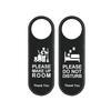 Door Sign Black Hang On Door Or Wall Leather Many Occasions