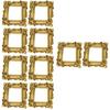 TENDYCOCO Set Miniature Resin Photo Vintage Baroque for DIY Phone Case Inch 10-Piece Frames, Square, Design, Decor, Crafts, Decorations, 2.17