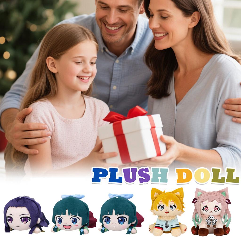 Plüschpuppe, Spielzeuggeschenk, Cartoon, Stoffpuppe für Kinder, Geschenkkissen für Kinder(Keine Norm)