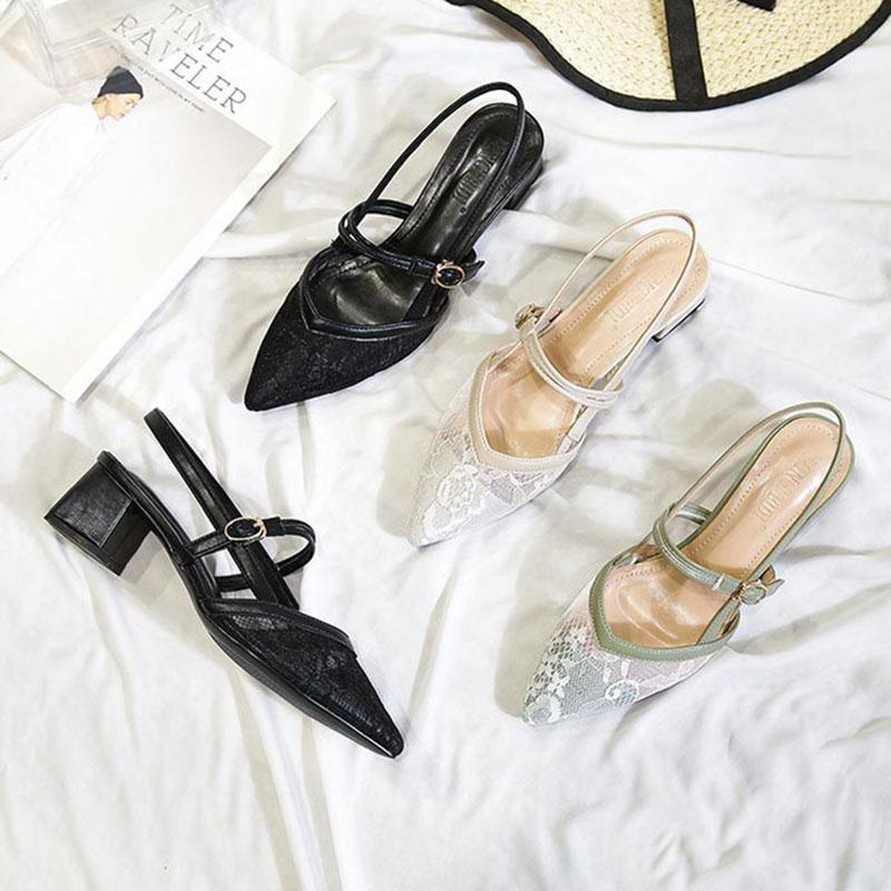 Модные босоножки больших размеров 42/43 с кружевом и вышитыми цветами — фото 5