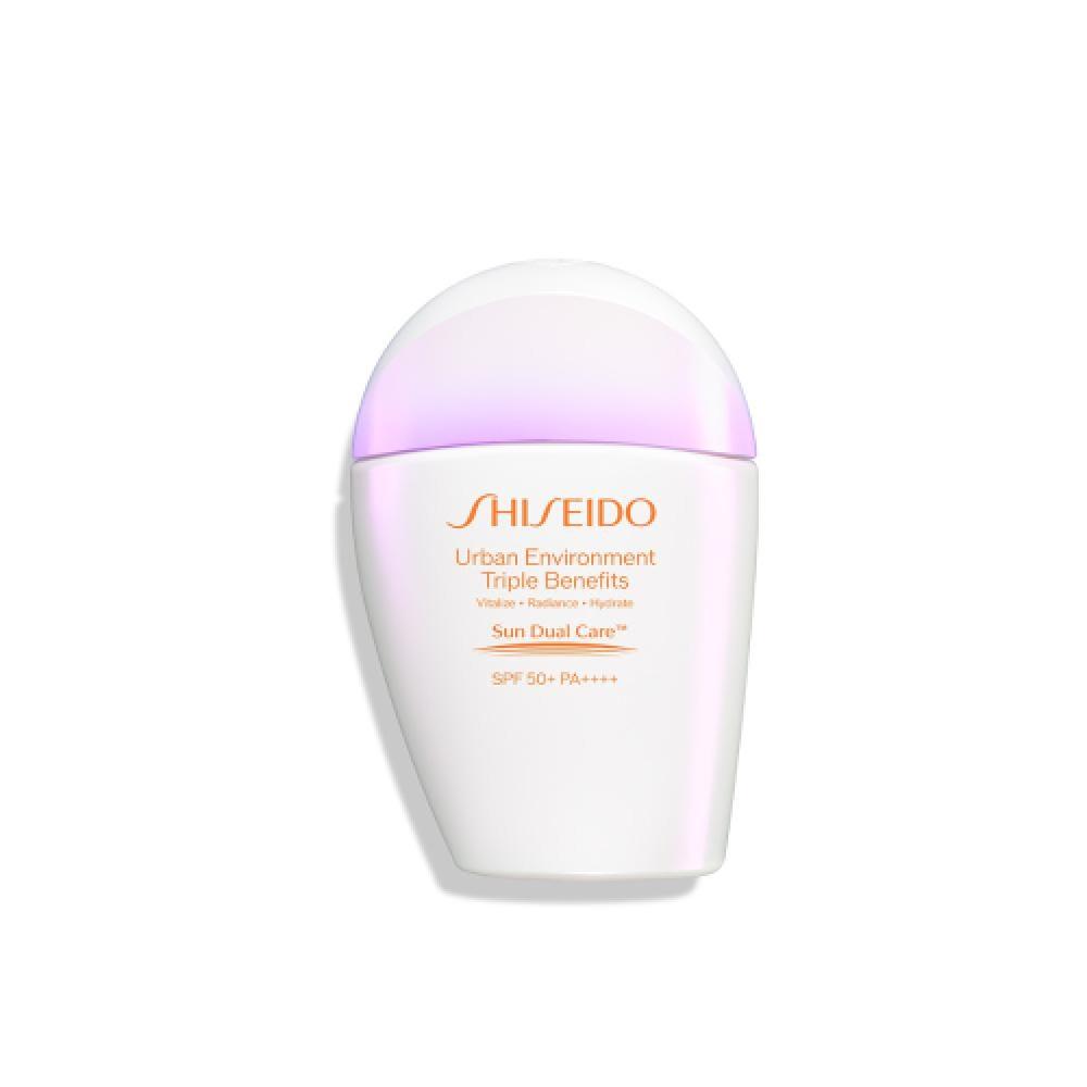 Shiseido Urban Environment Эмульсия для тройной защиты кожи от солнца 30 мл 001 Suncare Emulsion 30ml